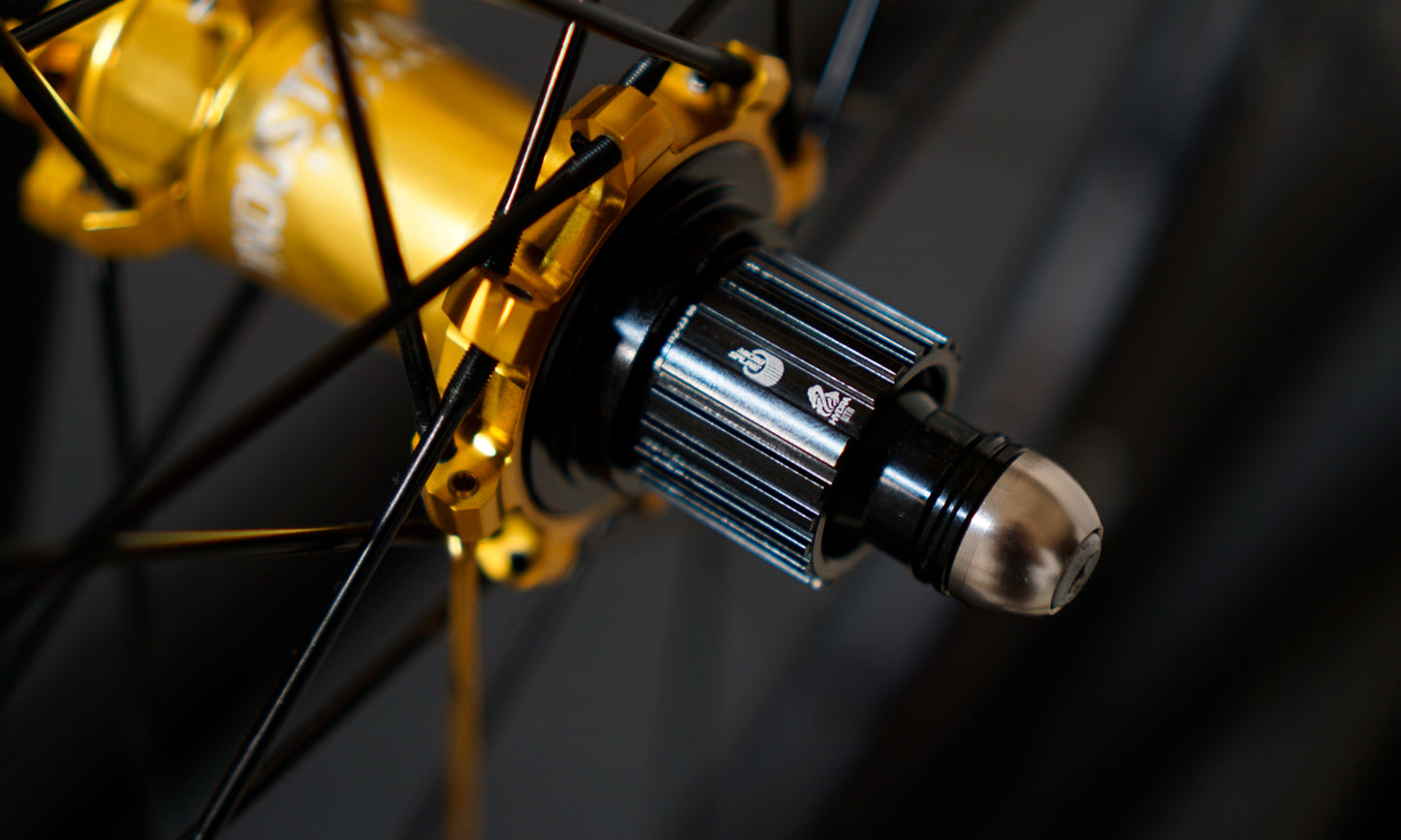 Hydra - TR270 24h - 27.5" - Wheelset - Gold Hub - Color Pattern dyd - 15x110 - 12x148 - MS